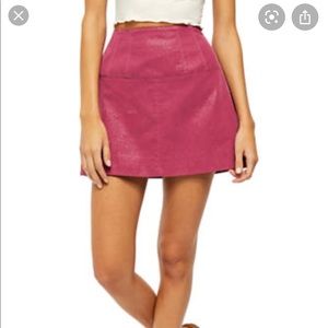 Free People Days in the Sun Suede Skirt